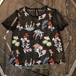 NWOT Sheer Floral Goddess 🌸